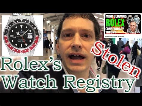 stolen rolex registry|stolen Rolex list.